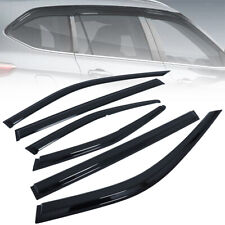 For Toyota Highlander 2020-2023 Black Window Visor Vent Shades Sun Rain Guard 6X picture
