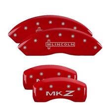 MGP Caliper Covers Set of 4 Red finish Silver Lincoln / MKZ picture