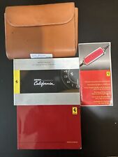 2011 Ferrari California Owners Manual Set With The Leather Case picture