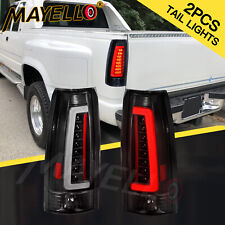 LED Tail Lights for 1988-1998 Chevy GMC C/K 1500 2500 3500 Smoke Brake Lamps DOT picture