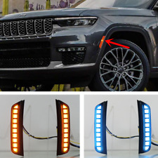 For 2022-2024 Jeep Grand Cherokee L Car body front Side LED Light Sets 2pcs picture