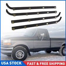 Inner & Outer Window Sweep Felts Seals Weatherstrip 4 Pc Kit Set for Ford Truck picture