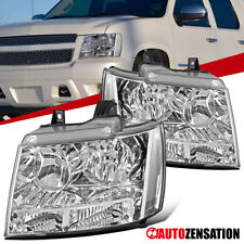 Fit 2007-2014 Chevy Avalanche Tahoe Suburban Headlights Lamps Left+Right 07-14 picture