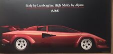 Body By Lamborghini High Fidelity By Alpine Original 1981- Rare Car Poster picture
