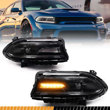 Pair For 2015-2023 Dodge Charger HID Xenon w/LED DRL Headlights Headlamps LH+RH picture