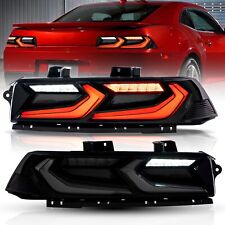 2PCS VLAND LED Tail Lights For 2014-2015 Chevrolet Chevy Camaro Smoke Clear Lens picture