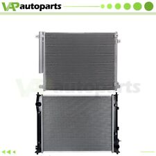 For 2016 2017-2019 Honda Civic Aluminum Radiator & AC Condenser Cooling Assembly picture