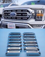 Fits 2021-2023 Ford F-150 XL/XLT Main Chrome Grille insert Trim picture