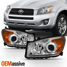 Fits 2009-2012 Toyota RAV4 Headlights Lights Lamps Driver+Passenger Left+Right picture