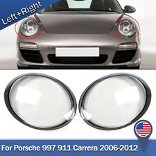 A Set Front Lampshade Headlight Lens Cover Fit for Porsche 997 911 Carrera 06-12 picture