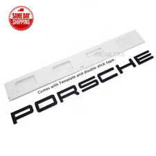 For Porsche Letters Letter Rear Trunk Tailgate Emblem Badge Matte Black picture