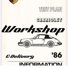 1984-1989 Carrera Porsche Shop Service Repair Manual 1984-1989 Carrera 🏎️ picture
