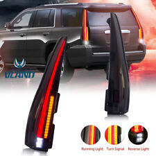 Pair Smoked Tinted LED Tail Lights For 07-2014 Cadillac Escalade / ESV Rear Lamp picture