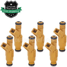 6pcs Upgrade 4-Hole 0280155703 Fuel Injectors Nozzle Fits Jeep Wrangler Cherokee picture