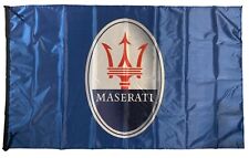 MASERATI 3D BLUE LANDSCAPE FLAG BANNER 5 X 3 FT 150 X 90 CM picture