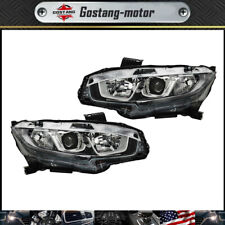 For 2016-2020 Honda Civic Headlight Headlamp Right+Left Side Pair Halogen Clear picture