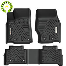 3PCS Floor Mats for 2022-2024 Jeep Grand Cherokee All Weather TPE 3D Car Liners picture