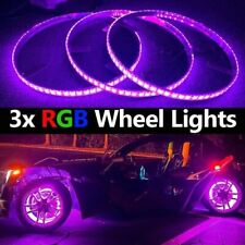 3pcs 15.5'' RGB Double Row LED Wheel Rim Lights For Polaris Slingshot Bluetooth picture