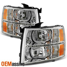 Fit 2007-2013 Chevy Silverado 1500 2007-2014 2500HD 3500HD Clear LED Headlights picture