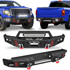 For 2009-2014 12th Gen Ford F150 Front or Rear Bumper with Winch Plate & D-rings picture