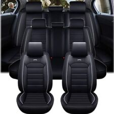 For Toyota Camry Full Set PU Leather Car 5 Seat Covers Cushion Protector Pad Mat picture