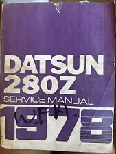 Vintage Original 1978 Datsun 280Z Shop Service Repair Manual picture