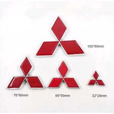 for Mitsubishi Front Rear Red Badge Logo Car Emblem Auto Car Stickers picture
