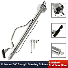 Universal Polished 30 Inch Stainless Steel Straight Steering Column picture