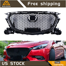 For 2017 2018  Mazda 3 Axela Front Upper Grille Honeycomb Mesh Black Grill picture