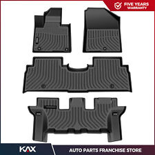 3x Front & Rear Floor Mats Liners For Kia Sorento 2016-2020 SUV TPE Rubber Black picture