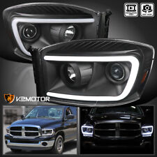 For Black 2006-2008 Dodge Ram 1500 2500 3500 LED Switchback Projector Headlights picture