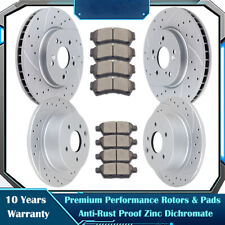 Front Rear Drilled Rotors Brake Ceramic Pads Discs for MKZ Mazda 6 Ford Fusion picture