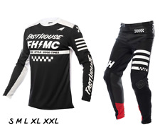 2023 Fasthouse A/C Elrod Black Jersey/Pants Combo Set Kit MX ATV Racing Gear picture