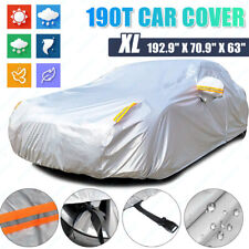 3-Layers Full Car Cover Waterproof All Weather Protection Anti-UV For Sedan picture