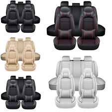 For Audi Car Seat Covers Full Set Deluxe Faux Leather 5-Seats Front Rear Cushion picture