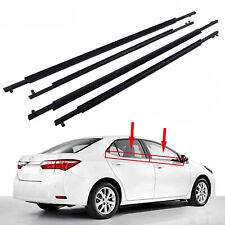 4Pcs/Set For Toyota Prius 2004-2009 Window Weatherstrip Sweep Belt Outer Black picture