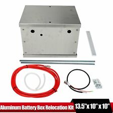 Complete Aluminum Battery Box Relocation Kit Universal Polished Billet Race PC picture