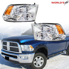 Chrome Headlights For 2009-2018 Dodge Ram 1500 2500 3500 Headlamp Assembly RH+LH picture