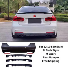 FOR 12-18 F30 M SPORT M-TECH STYLE REAR BUMPER FOR BMW F30 F31 3 SERIES picture