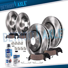 For 1999 - 2004 Jeep Grand Cherokee Front Rear Rotors Ceramic Brakes Pads Kit picture