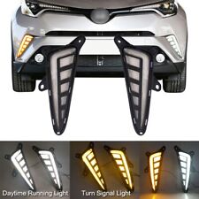 Fit 2016-2018 2019 Toyota CHR C-HR LED DRL Fog Lights Daytime Running Lamps Pair picture