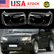 For 2006-2009 Land Rover Range Rover Sport Pair RH LH Headlight Lens Cover US picture