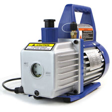 Single-Stage 3CFM Rotary Vane Deep Vacuum Pump 1/4HP HVAC AC Air tool R410a R134 picture