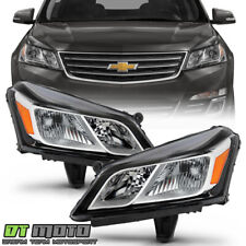2013-2017 Chevy Traverse Factory Headlights Headlamps Replacement Set Left+Right picture