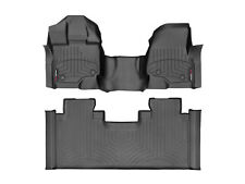 WeatherTech FloorLiner for 15-21 Ford F-150 SuperCab Vinyl 1st & 2nd Row, Black picture