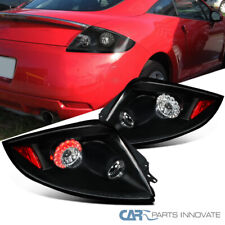Fits Mitsubishi 06-12 Eclipse Replacement LED Tail Lights Brake Rear Lamps Black picture