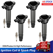4 OEM Ignition Coils & 4 Spark Plugs Packs For Dodge Jeep Compass Patriot UF557 picture