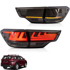 Smoked Rear Tail Light LED Dynamic Signal Brake For Toyota Highlander 2014-2019 picture