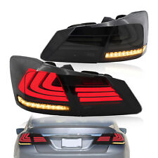 VLAND Pair LED Smoked Tail Lights For 2013-2017 Honda Accord Plug and Play LH&RH picture