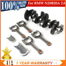 11217640165 Crankshaft & 4 Conrods w/ SET OF BEARINGS For BMW N20B20A 2.0 Engine picture